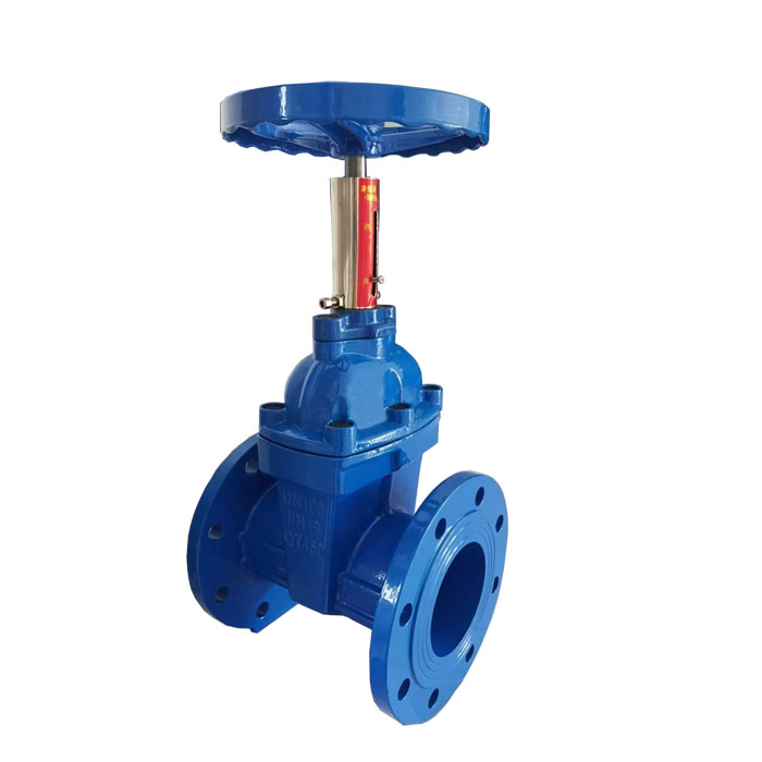 Attach open gate valve