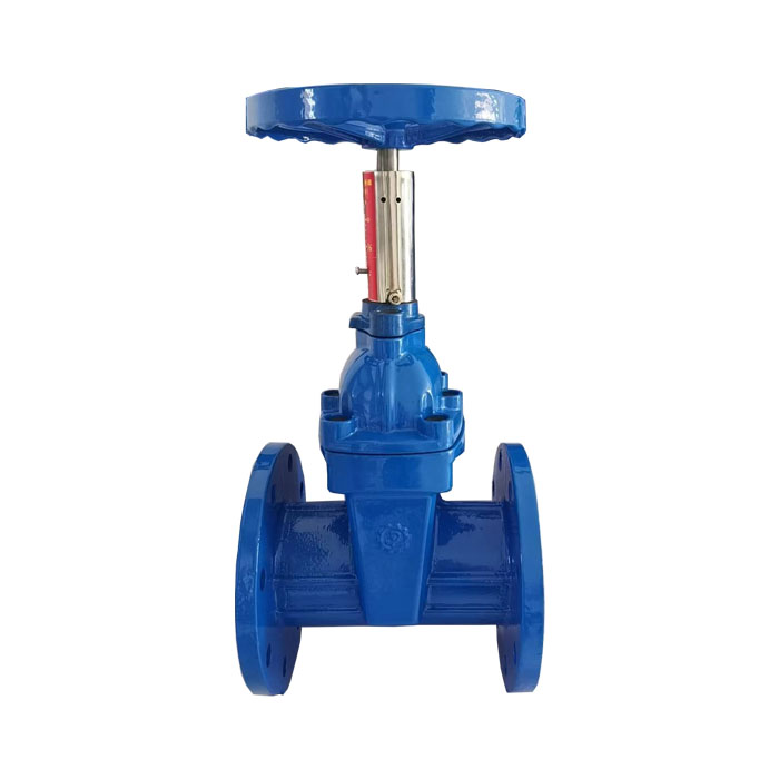 Attach open gate valve