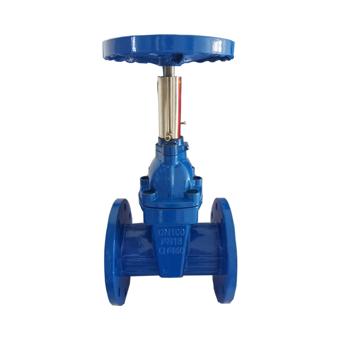 Attach open gate valve