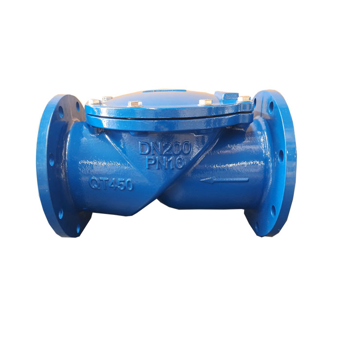 Rubber disc check valve